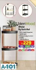 BİEN WOOD AHŞAP ÜÇ KATLI RAF BİEN WOOD AHŞAP ÜÇ KATLI RAF
